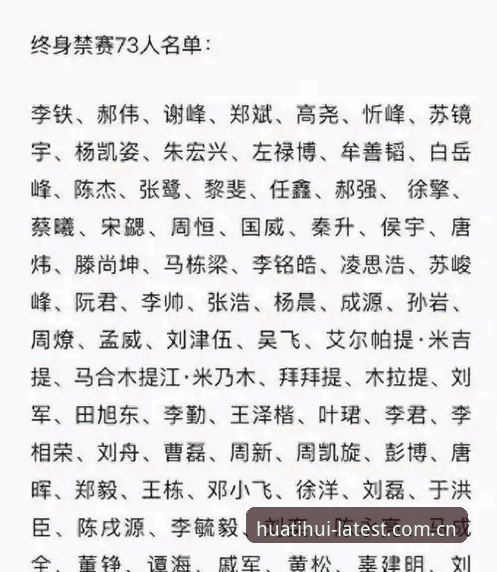 足协第三批禁足名单公布，如何通过华体会体育看懂这场足球反腐风暴？